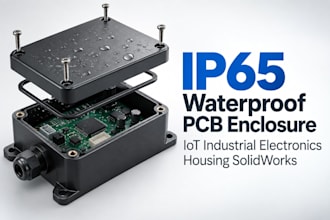 do ip65 waterproof pcb enclosure, iot industrial electronics housing solidworks