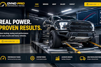 design wix dyno testing website chassis website heavy vehicle website