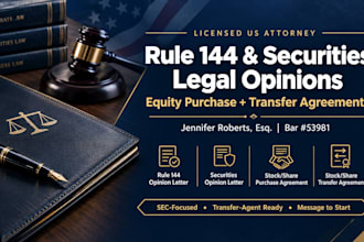 write a rule 144 legal opinion letter for restricted stock resale
