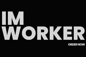 do data entry and be your im worker