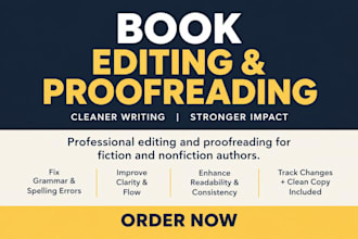 do book proofreading and book editing