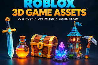 create optimized low poly 3d assets for your roblox
