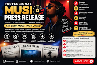 do music press release writing and music press release submission