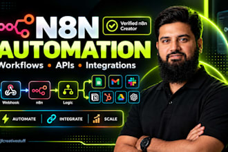 build n8n automation workflows and API integrations