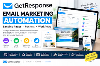 setup getresponse email marketing automation, pipelinepro, pipedrive crm lemlist