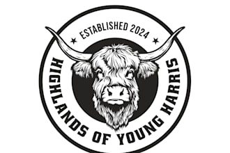 create agriculture cow dairy farm logo design