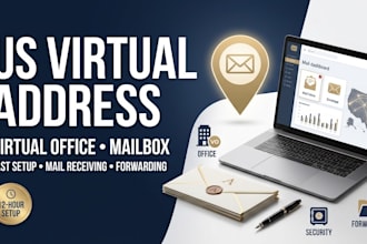 provide verified US residential virtual office address and mailbox in 12hours