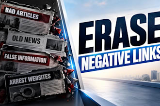 erase negative links, bad articles, old news, false information, arrest websites