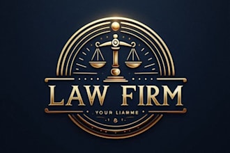 create super law firm justice logo for flash civil process inc