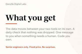 automate the handoff between two tools you already use