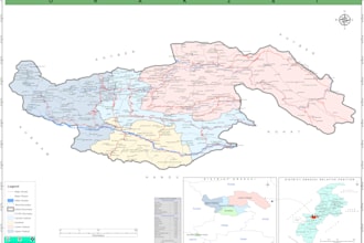 create professional gis maps, spatial analysis and geospatial data