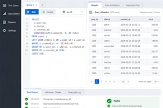 test databases with sql and deliver a data integrity QA report