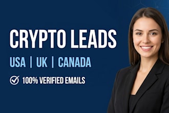 provide crypto leads and targeted lead generation in usa uk