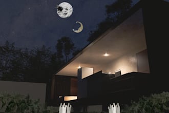 create a post digital collage of your render