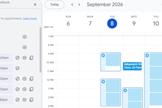 manage your calendar and schedule appointments