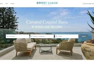 build wix beach house rental vacation home booking property management website