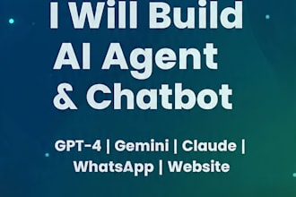 build ai agent and chatbot