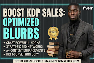 optimize your amazon KDP book description and blurb for indie authors