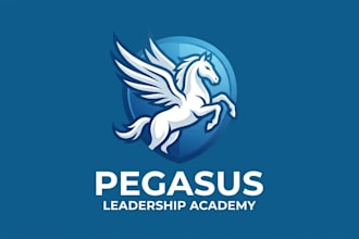 create modern awesome pegasus logo just 12 hrs