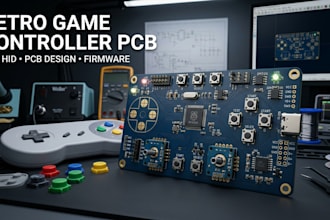 design game controller pcb for retro consoles usb pcb prototyping altium pcb