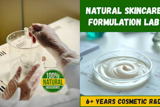 develop natural skincare product and cosmetic formulation with stability testing