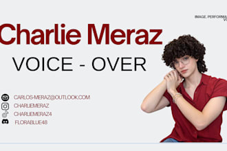 do voice over on narration, audiobooks, commercials, documentary