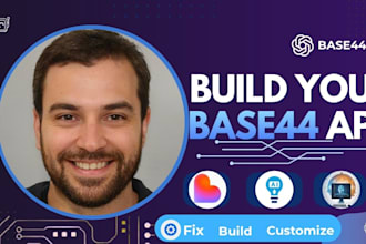 design base44 ai client portal CRM internal business website developer