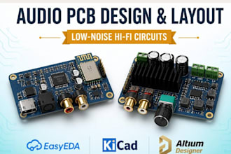 design professional audio pcb and amplifier circuit for your product