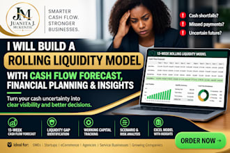 build rolling liquidity model with cash flow forecast financial planning insight
