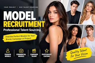 recruit professional models for your brand campaign or any project