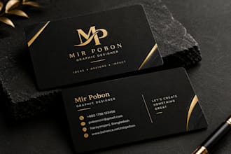 design a professional and modern business card