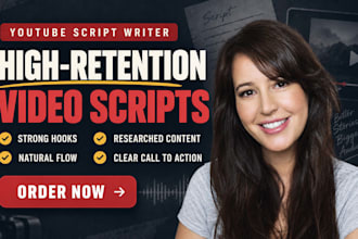 write killer faceless youtube video script, script writer, movie scriptwriting