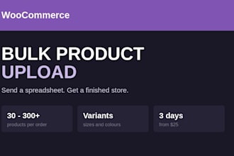bulk upload products to your woocommerce store