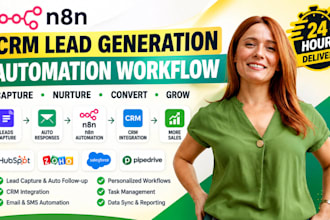 build n8n CRM lead generation automation workflow