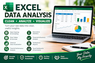 excel data analysis, data cleaning and reporting