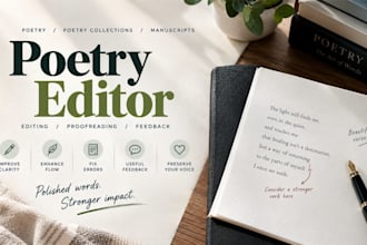 edit and proofread your poetry and poetry collection