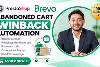 setup prestashop brevo abandoned cart winback email automation