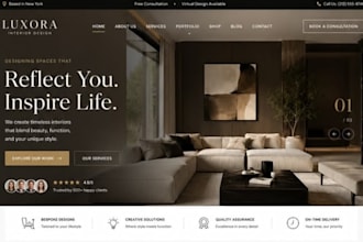 design wix home decorator website interior styling consultation interior website
