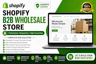 build a shopify b2b wholesale store for your business