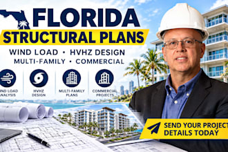 design structural architectural engineering plans wind load for florida permit