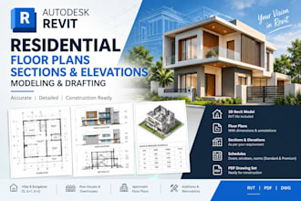create residential floor plans sections and elevations in revit