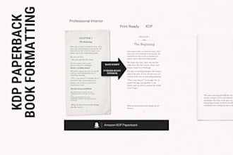 format your book for amazon KDP paperback interior formatting