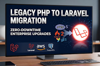 migrate legacy PHP, codeigniter, or yii to modern laravel