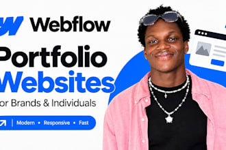 build a premium webflow portfolio website for your brand