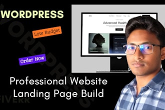 build a professional website landing page