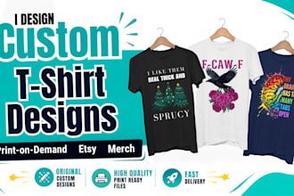 design custom tshirt designs for print on demand