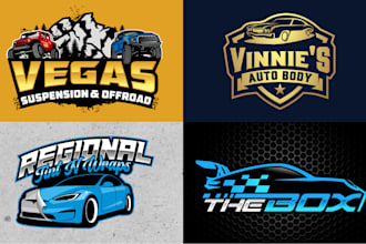 design professional automotive car rental wash car detailing racing repair logo