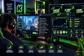 do organic kick promotion with viewers active chatters and stream overlay
