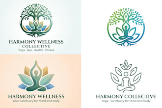design a creative fitness, yoga and wellness logo