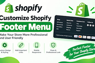 build a professional shopify footer with custom sections